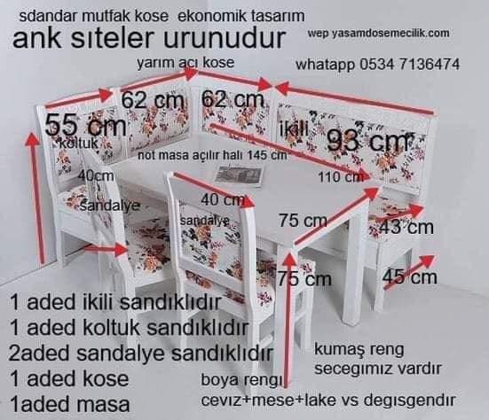 RUSTİK MUTFAK KÖŞE TAKIMI 